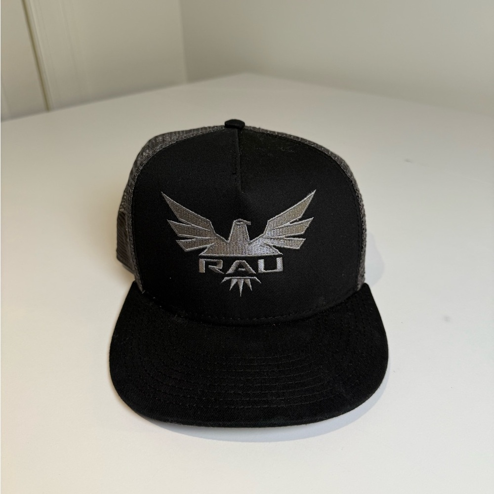 Rau OTTO Black and Gray Snapback Hat
